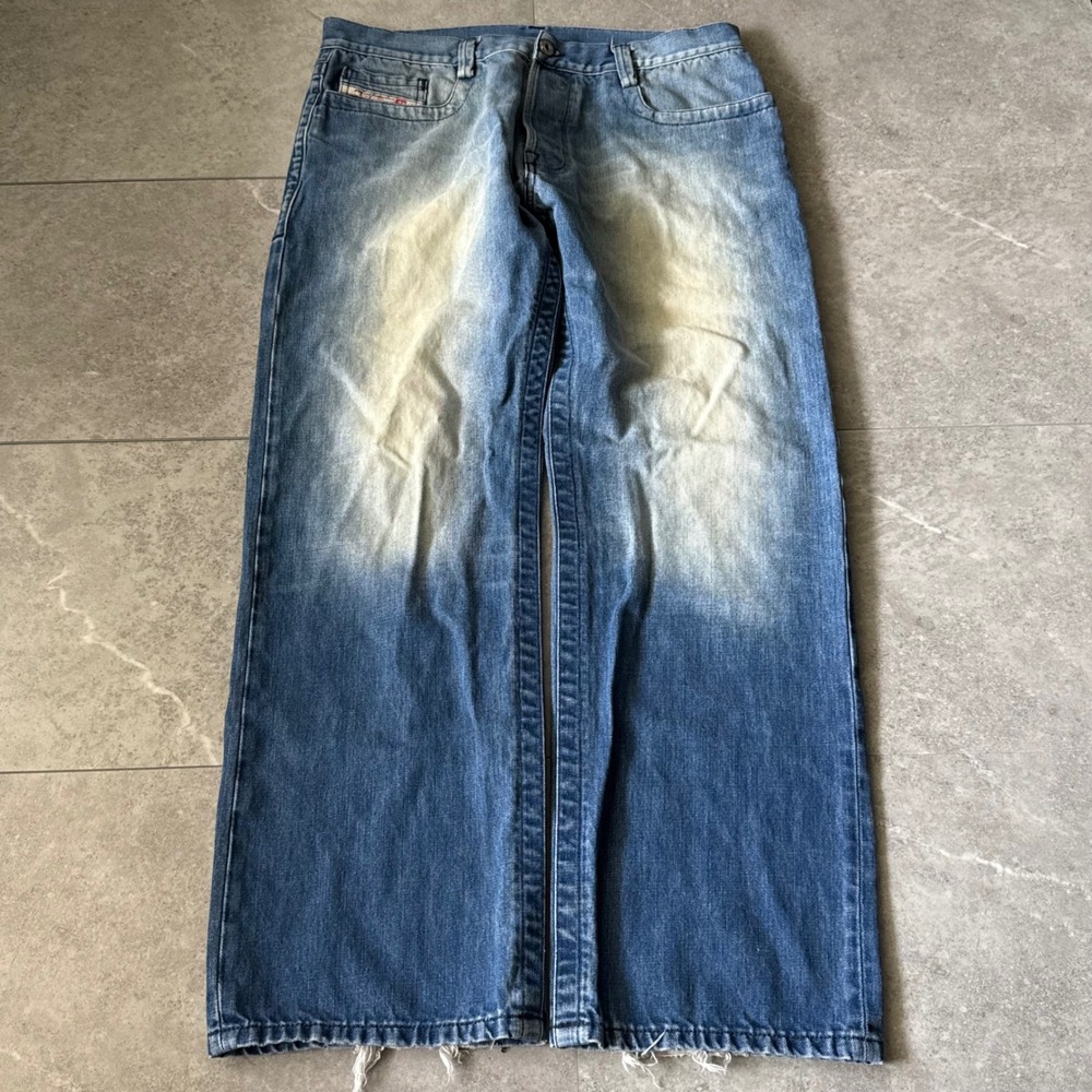 Vintage Wide Leg Made in Italy Diesel Rivec Jeans Button Fly